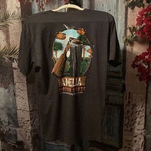 Next Level Apparel Amelia Shotgun Sports T-shirt graphite grey, size large,‎ EUC